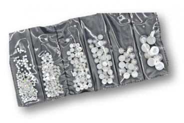 Preview: Nailart-Halbperlen "Pearly-White"