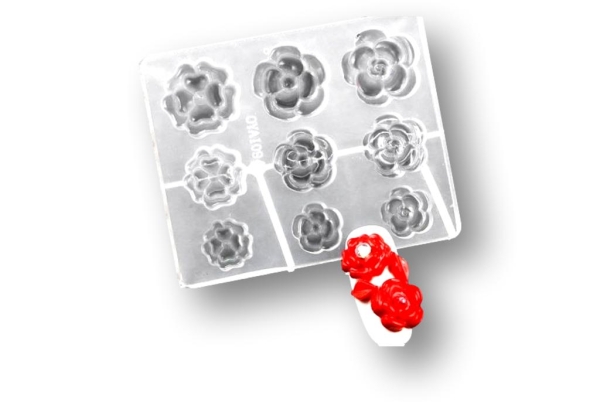 Silikon-Förmchen "Flowers"