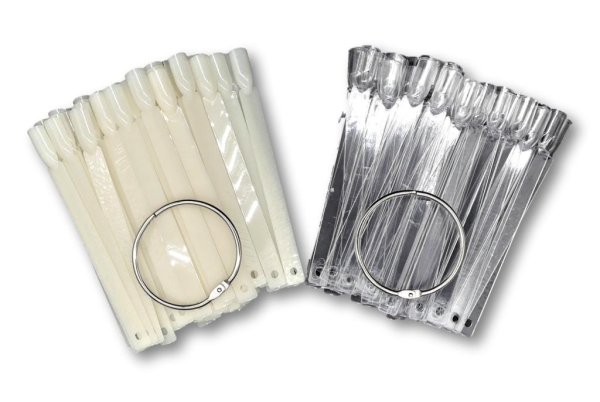 Präsentationsdisplay mit 45 Popits in klar oder weiß