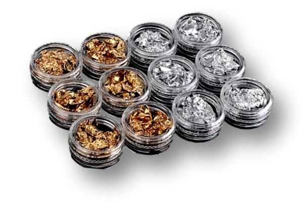 Hauchdünne Gold-Silber-Folie
