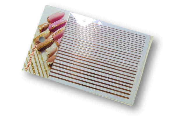 Metallic-Stripes rosé-gold