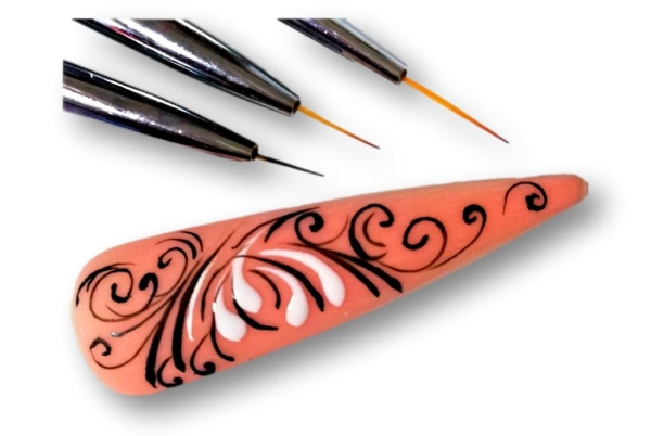 "Detailer" - Nailartpinsel - 3er-Set