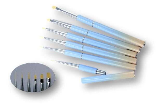 Gel-Malpinsel - 6er-Set