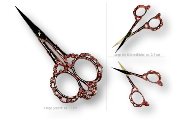 Vintage-Schere - rosé-gold